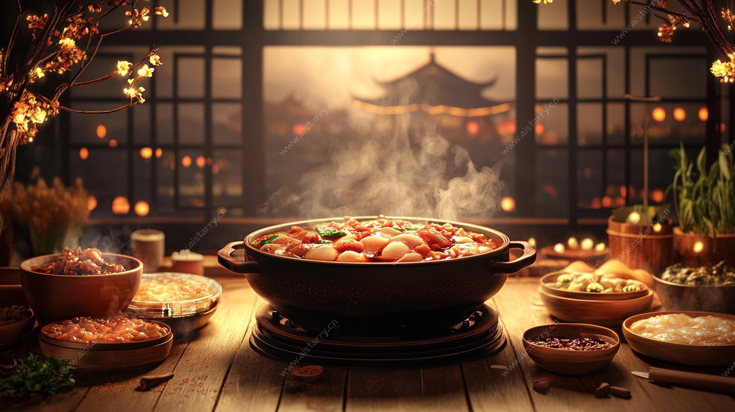 中式火锅盛宴 氛围感拉满