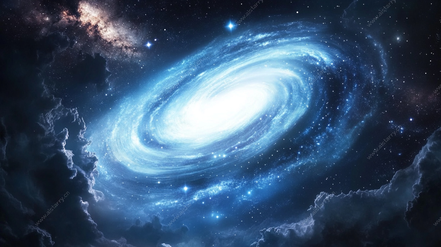 梦幻螺旋星系太空图景