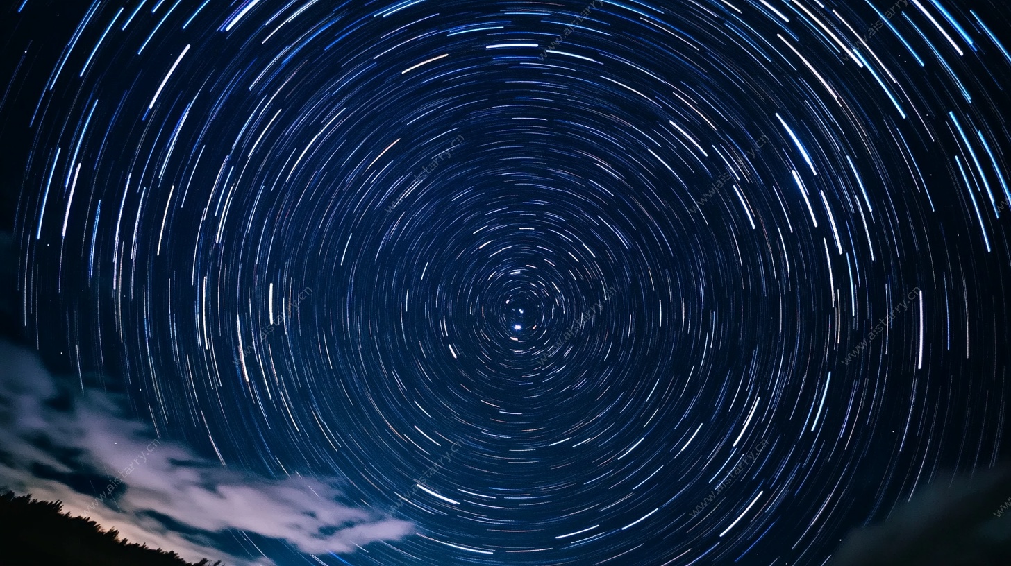 星轨夜空梦幻美景