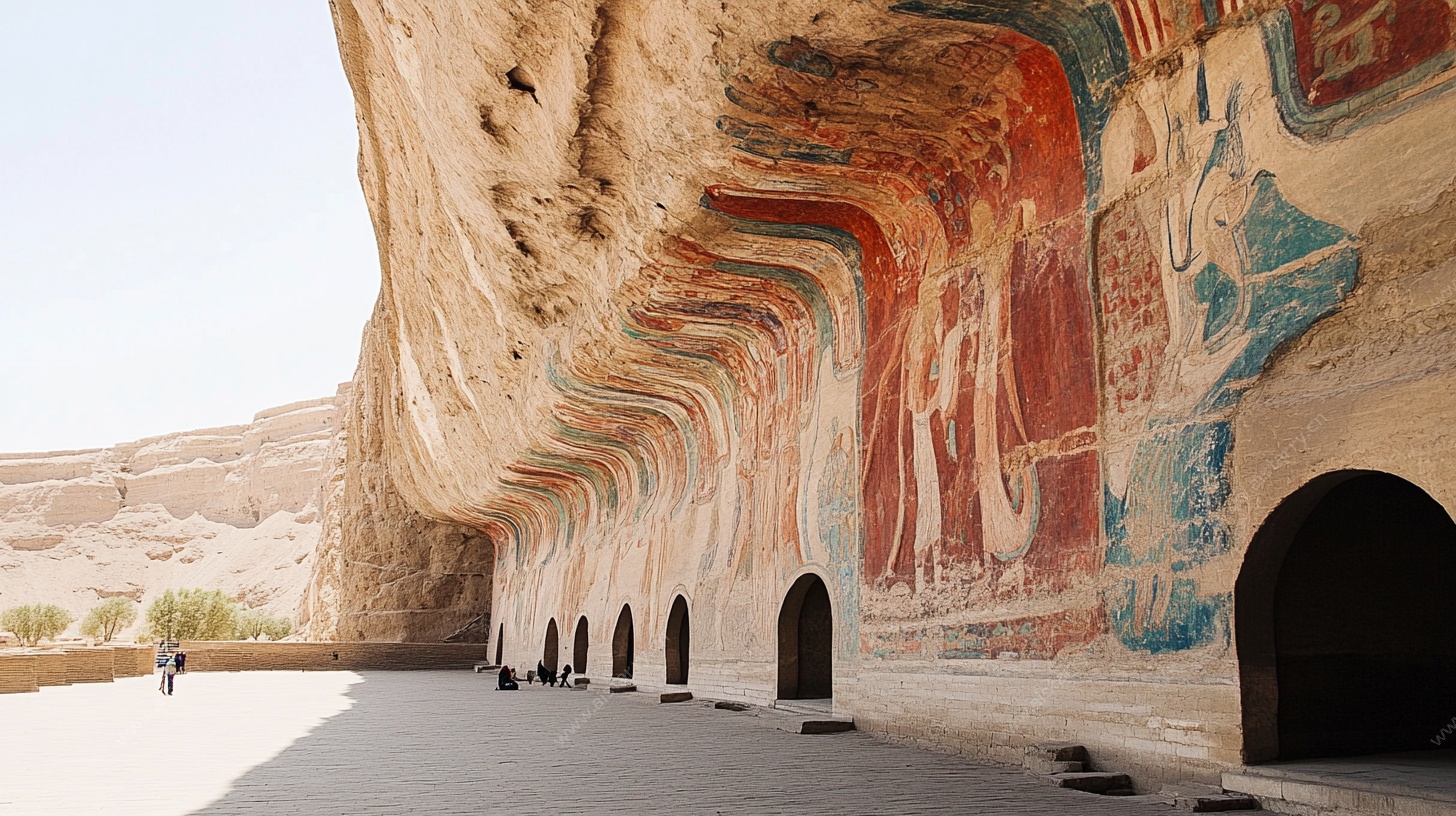 敦煌石窟壁画壮观景象