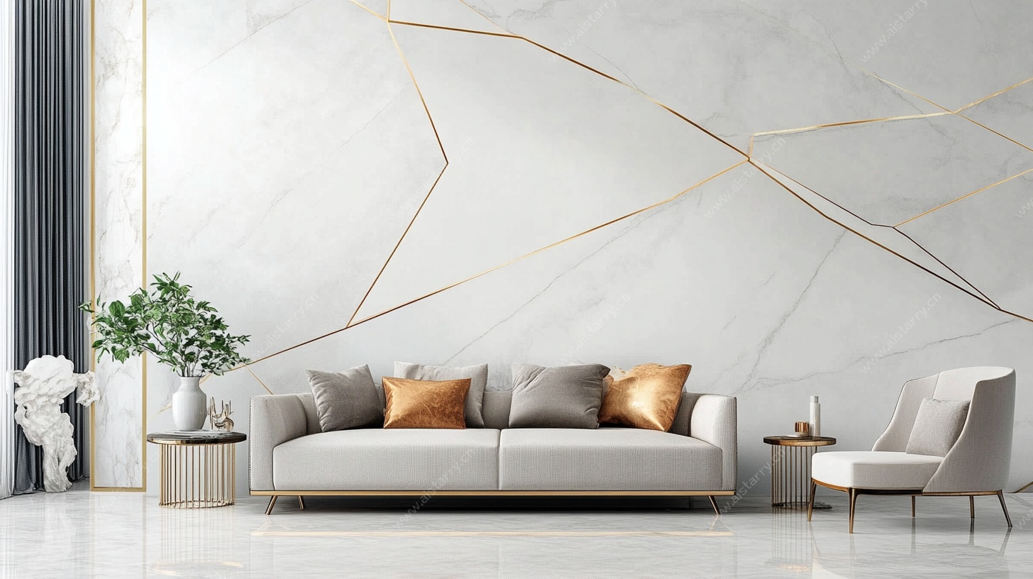 现代简约风客厅沙发场景