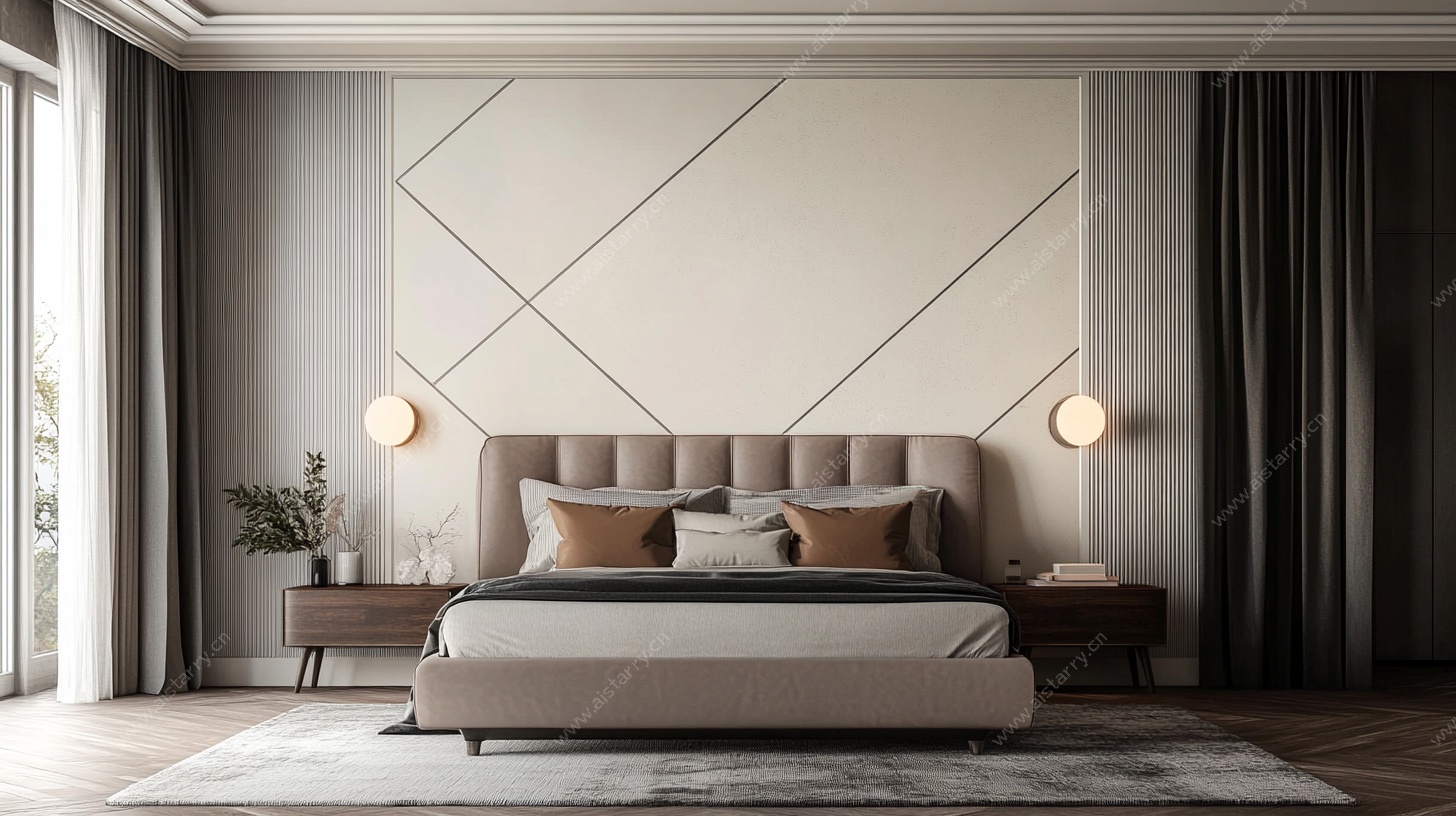 现代简约风卧室室内设计