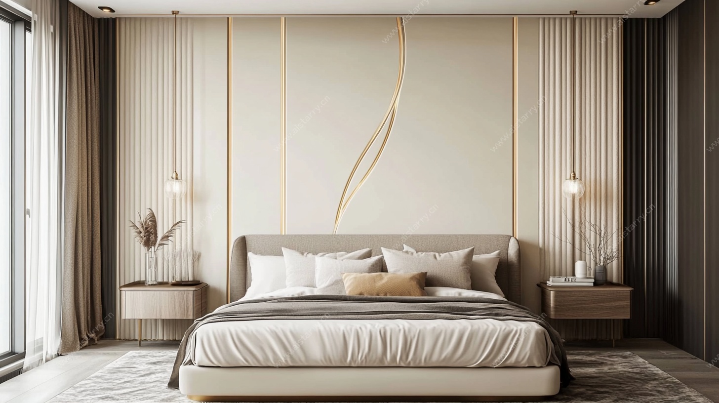 现代简约风卧室室内设计