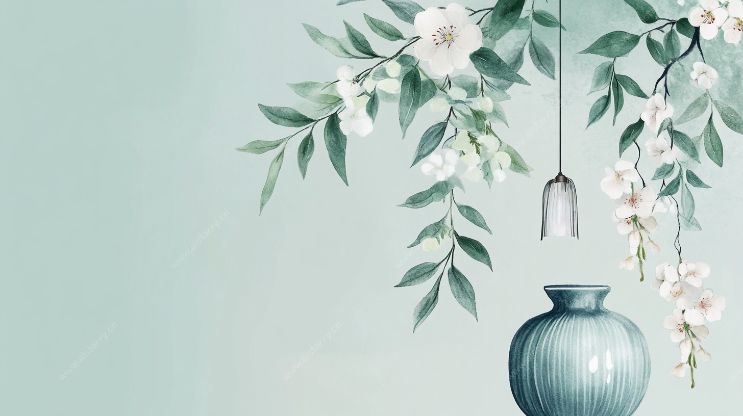 清新花卉绿植装饰画