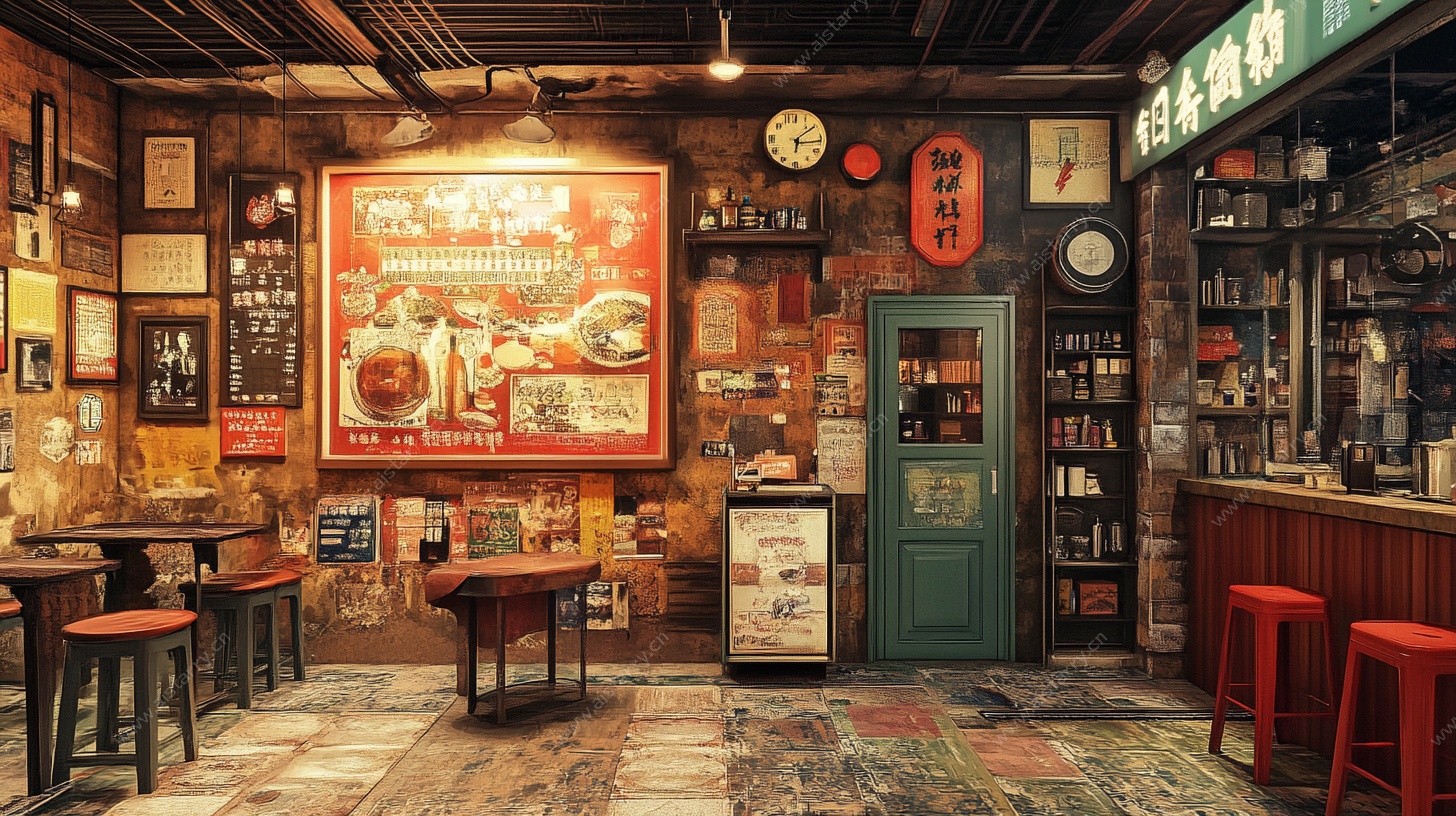 复古怀旧风的特色餐厅空间