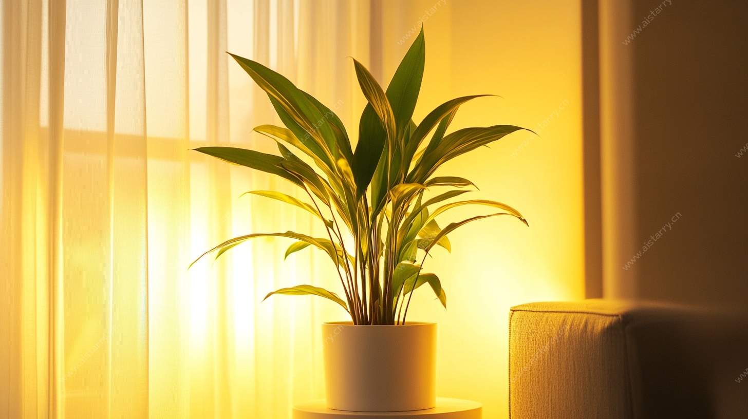 窗边绿植营造温馨氛围