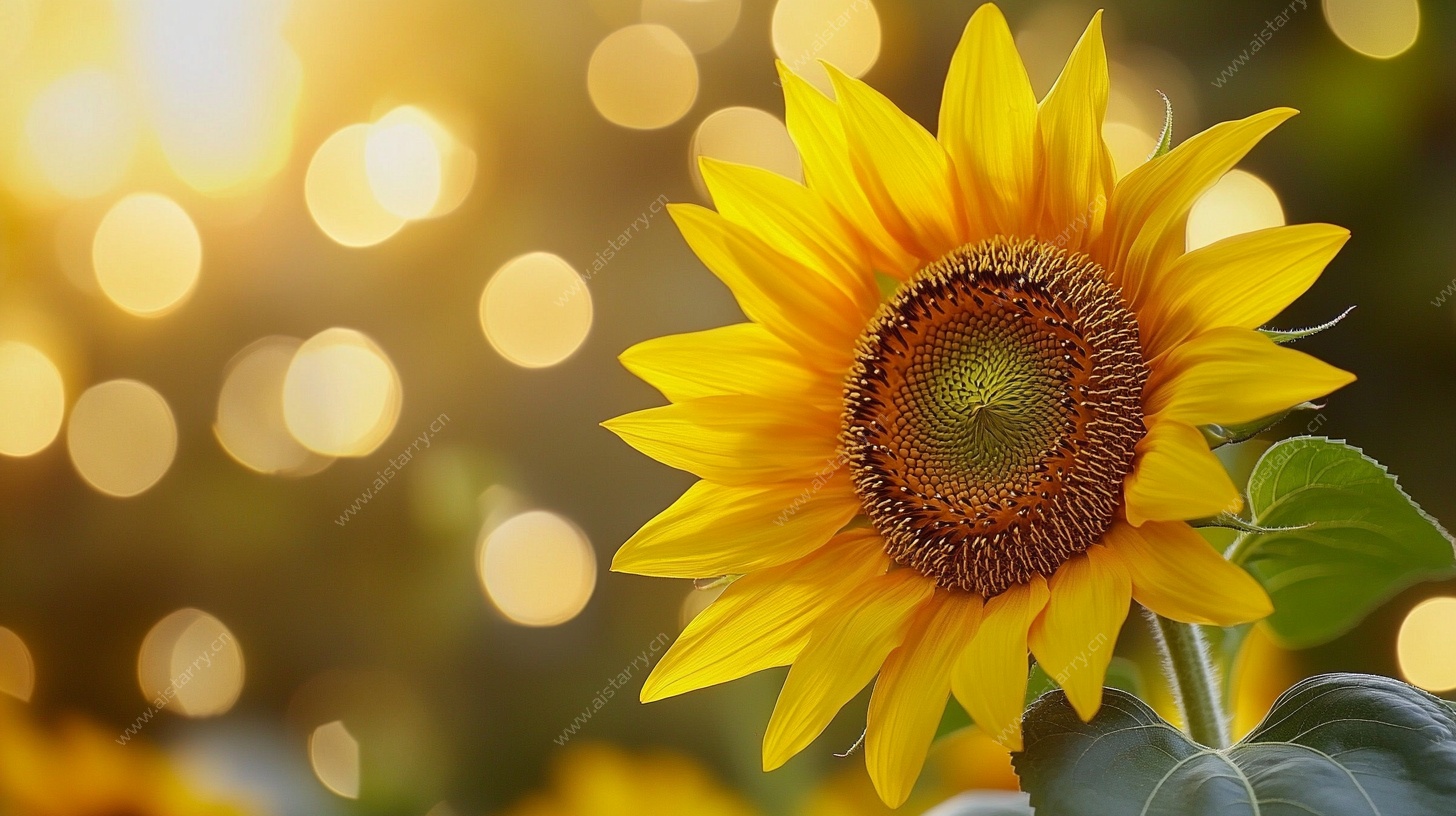 阳光下的向日葵花朵