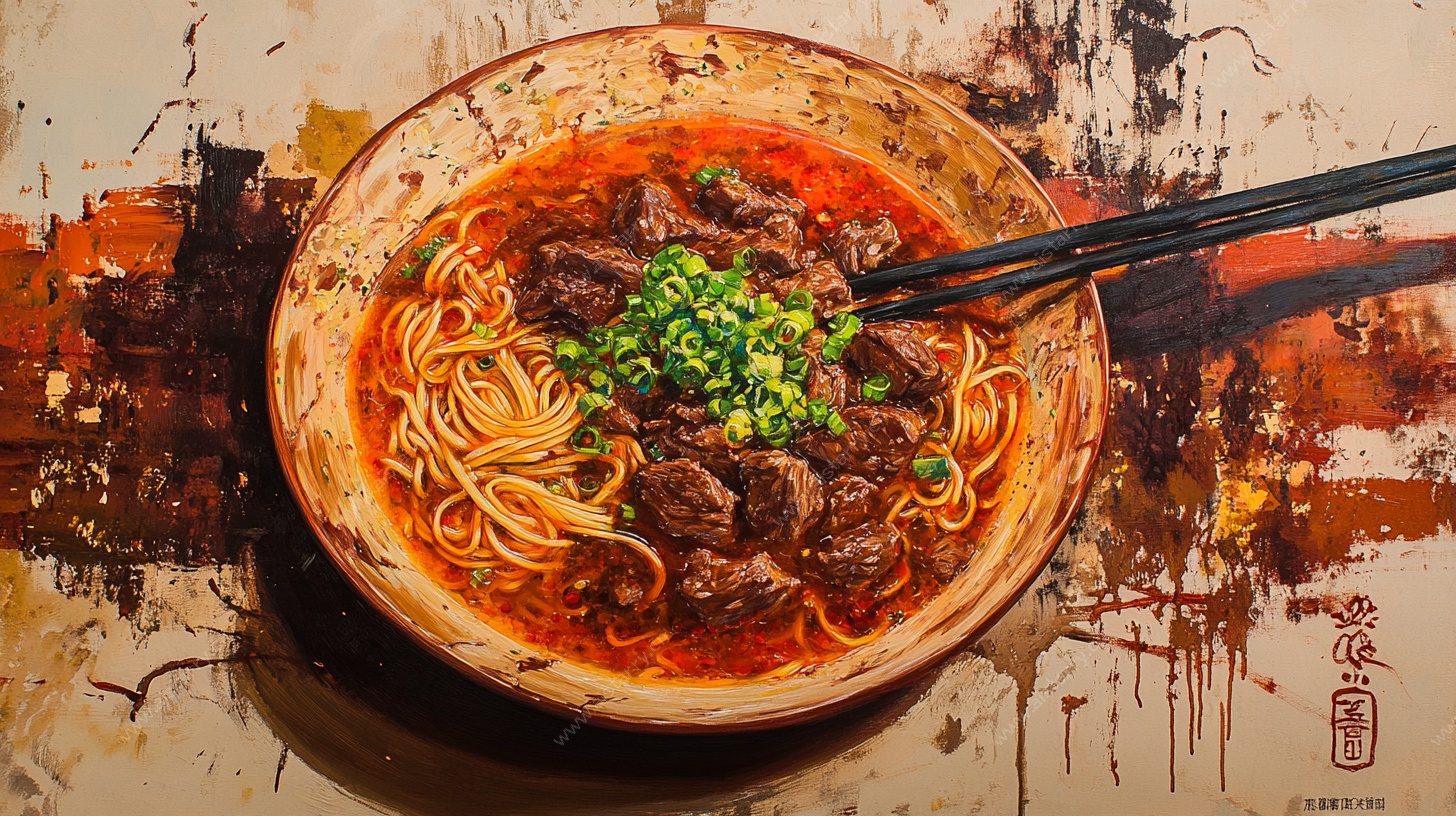 香浓牛肉面特写