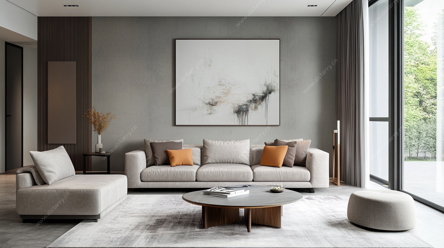 现代简约风舒适客厅空间