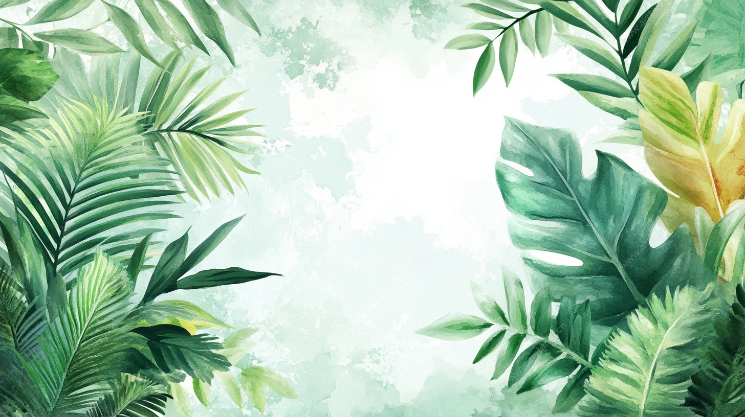 热带植物背景图