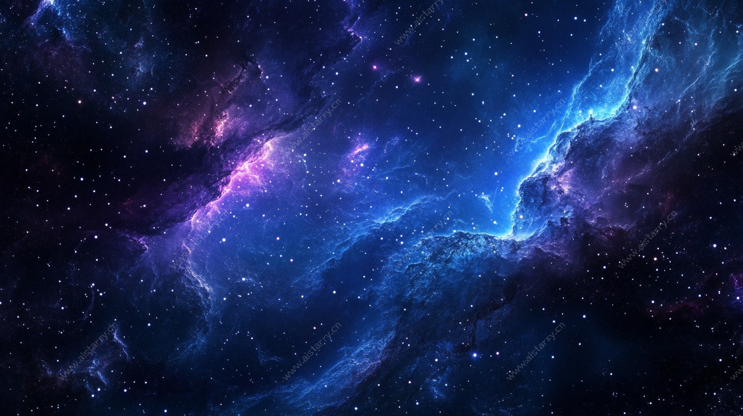 梦幻绚丽的宇宙星空图景