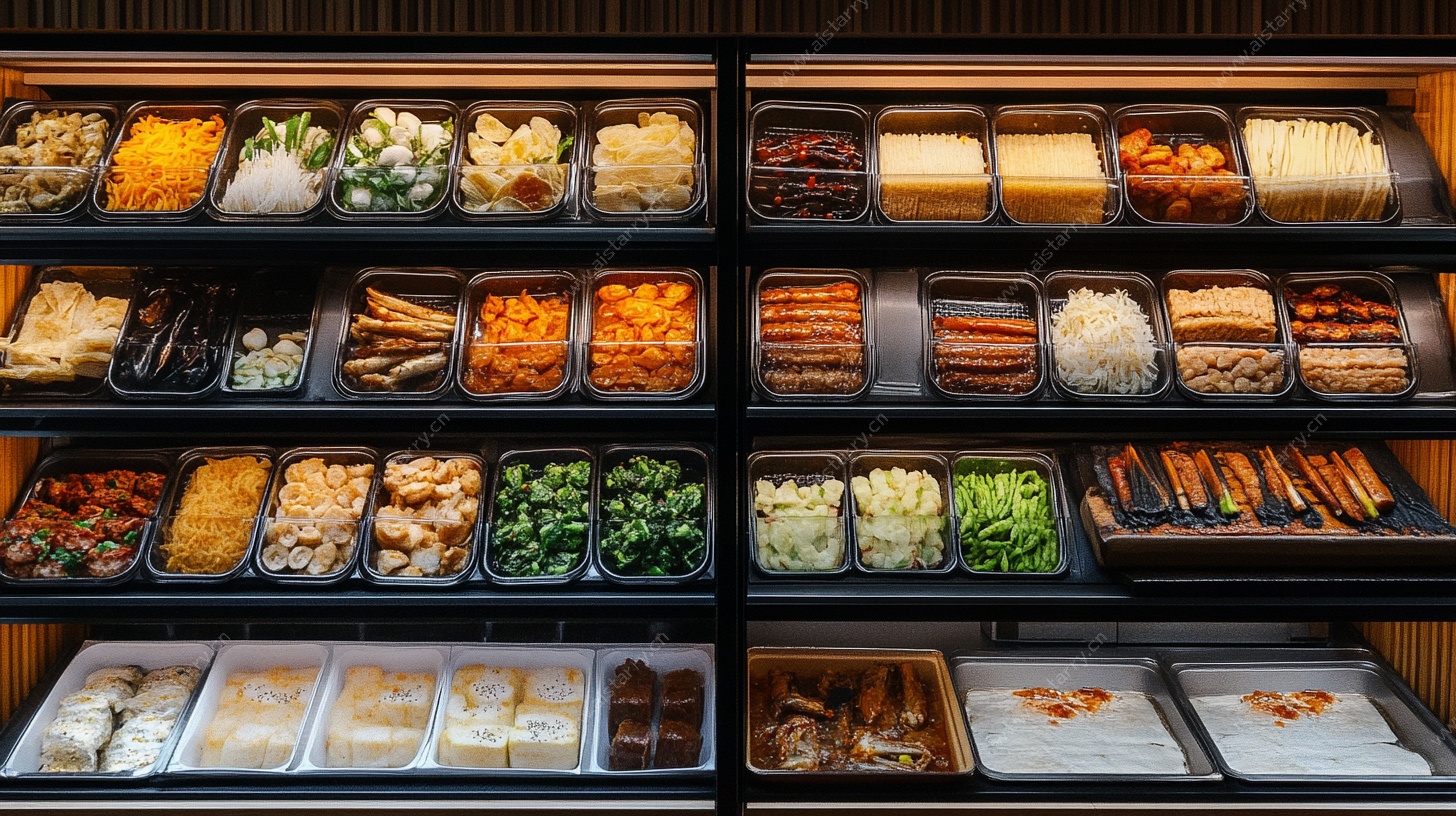 自助美食食材陈列架