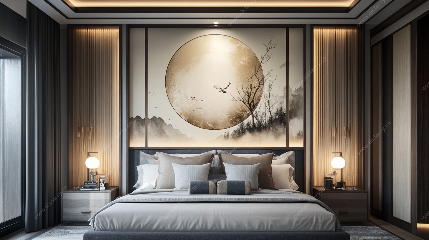 新中式卧室 静谧雅致空间