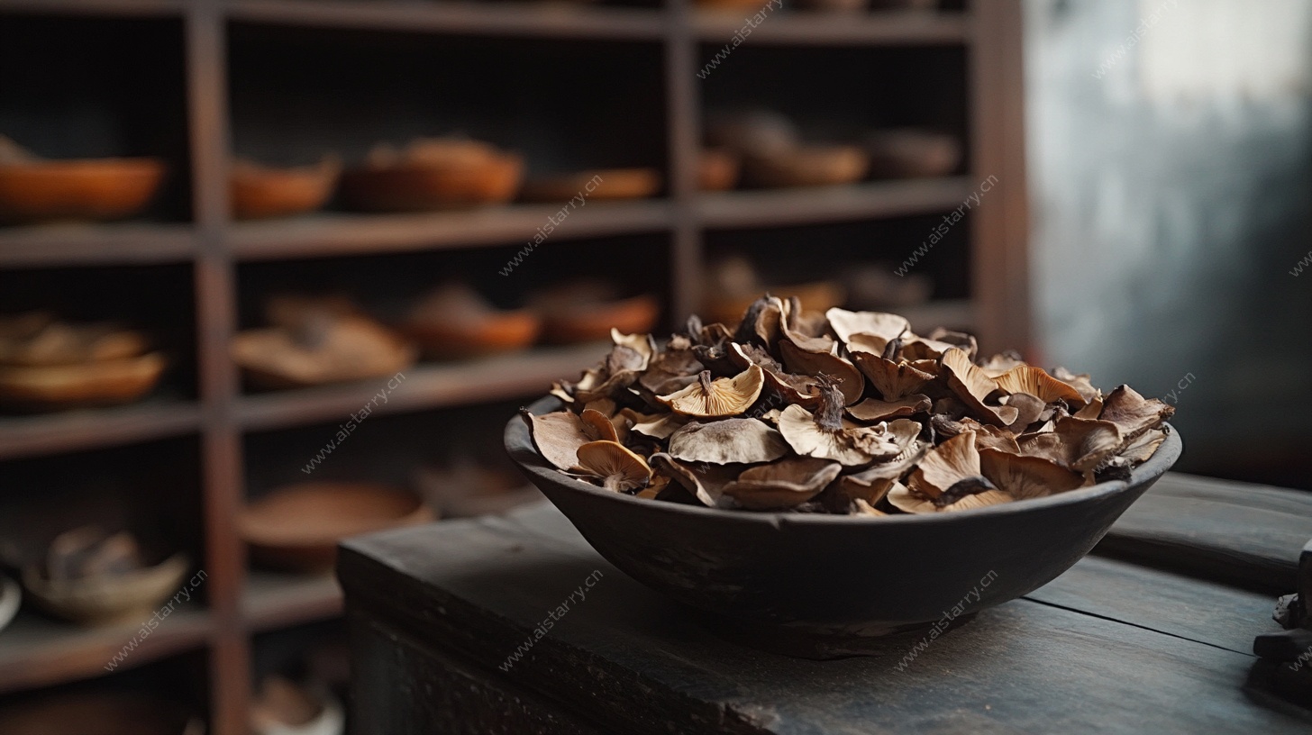 碗中陈皮 古朴中药场景