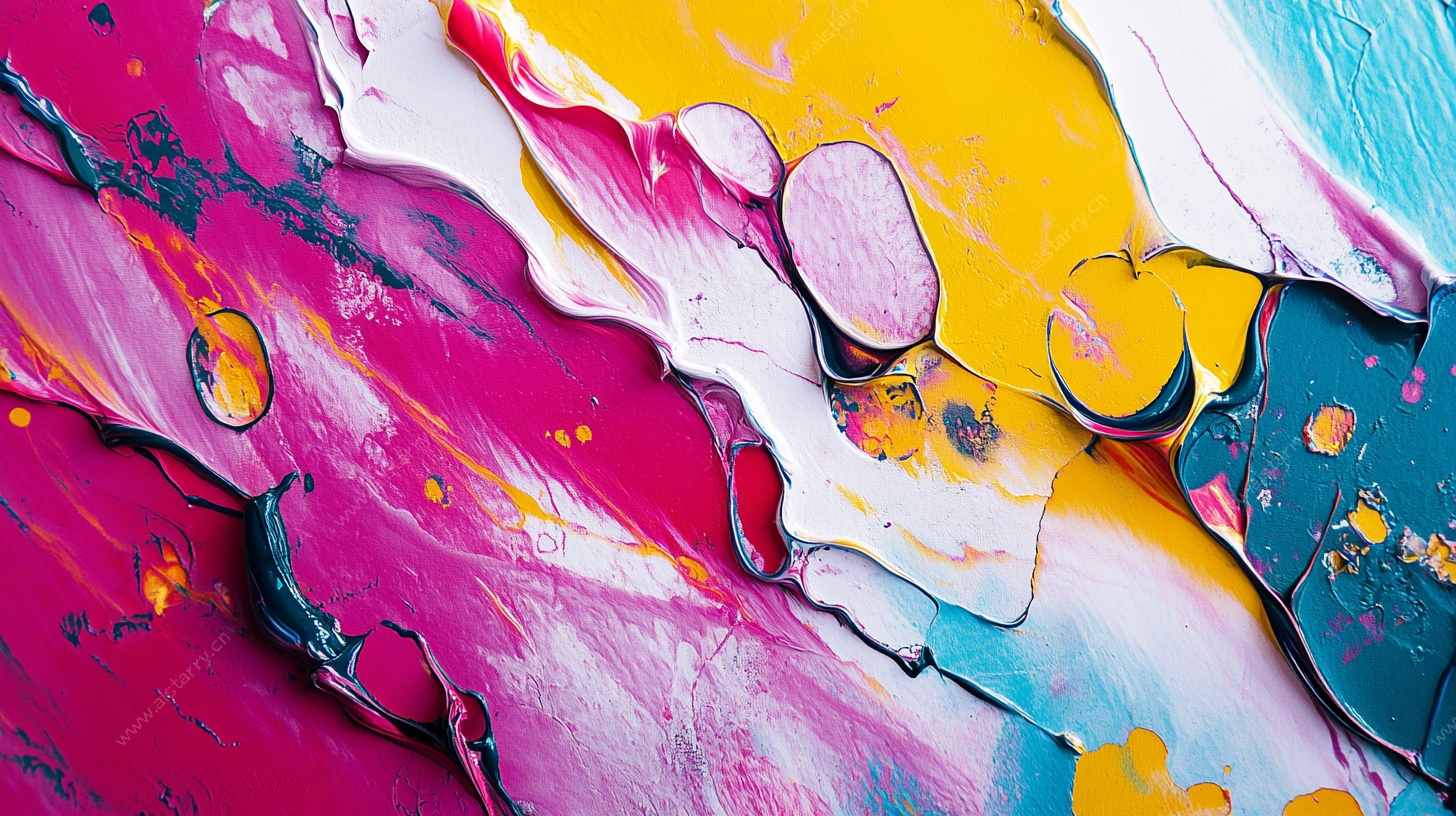 多彩抽象颜料纹理背景