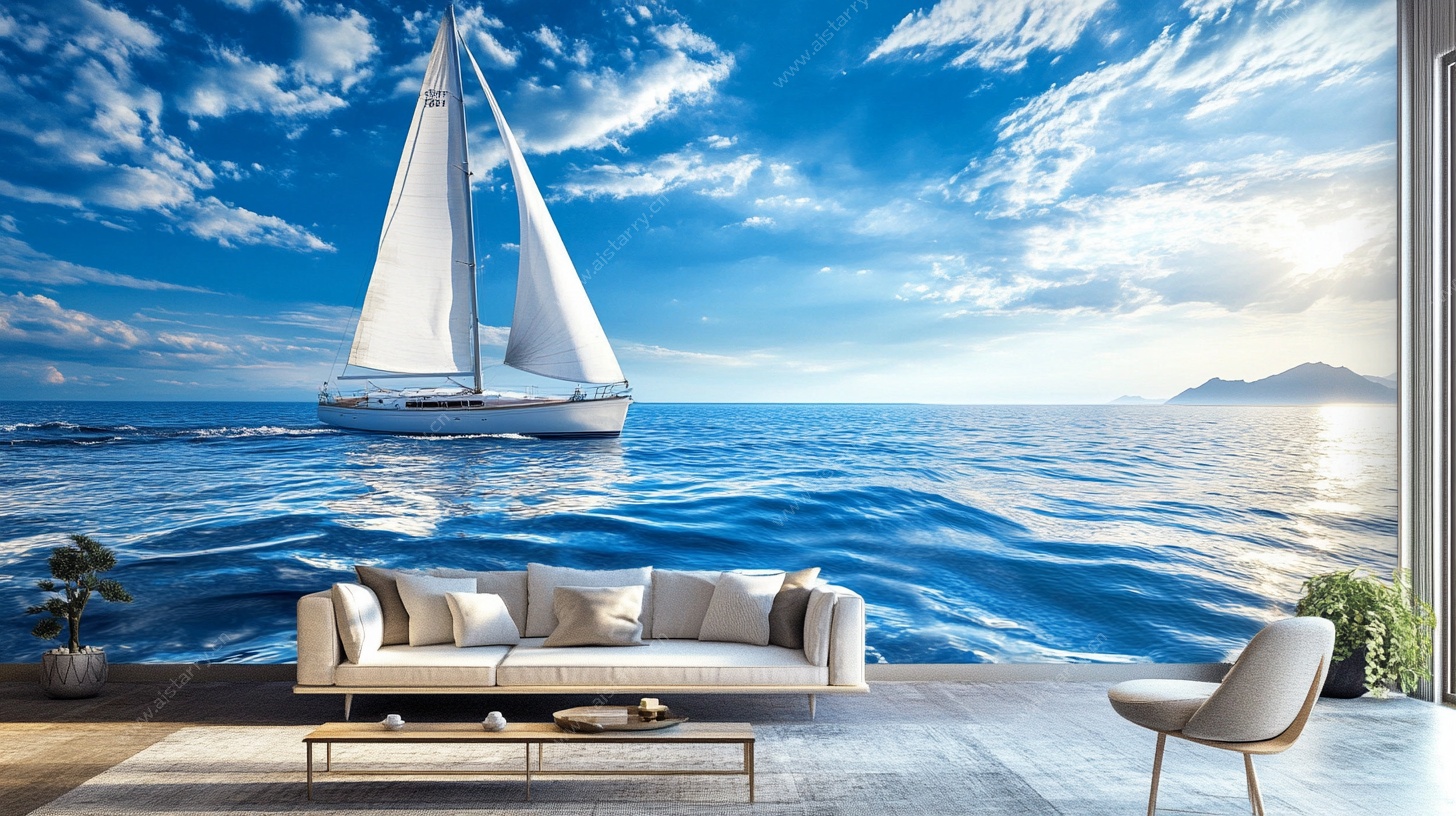 海景客厅装饰图