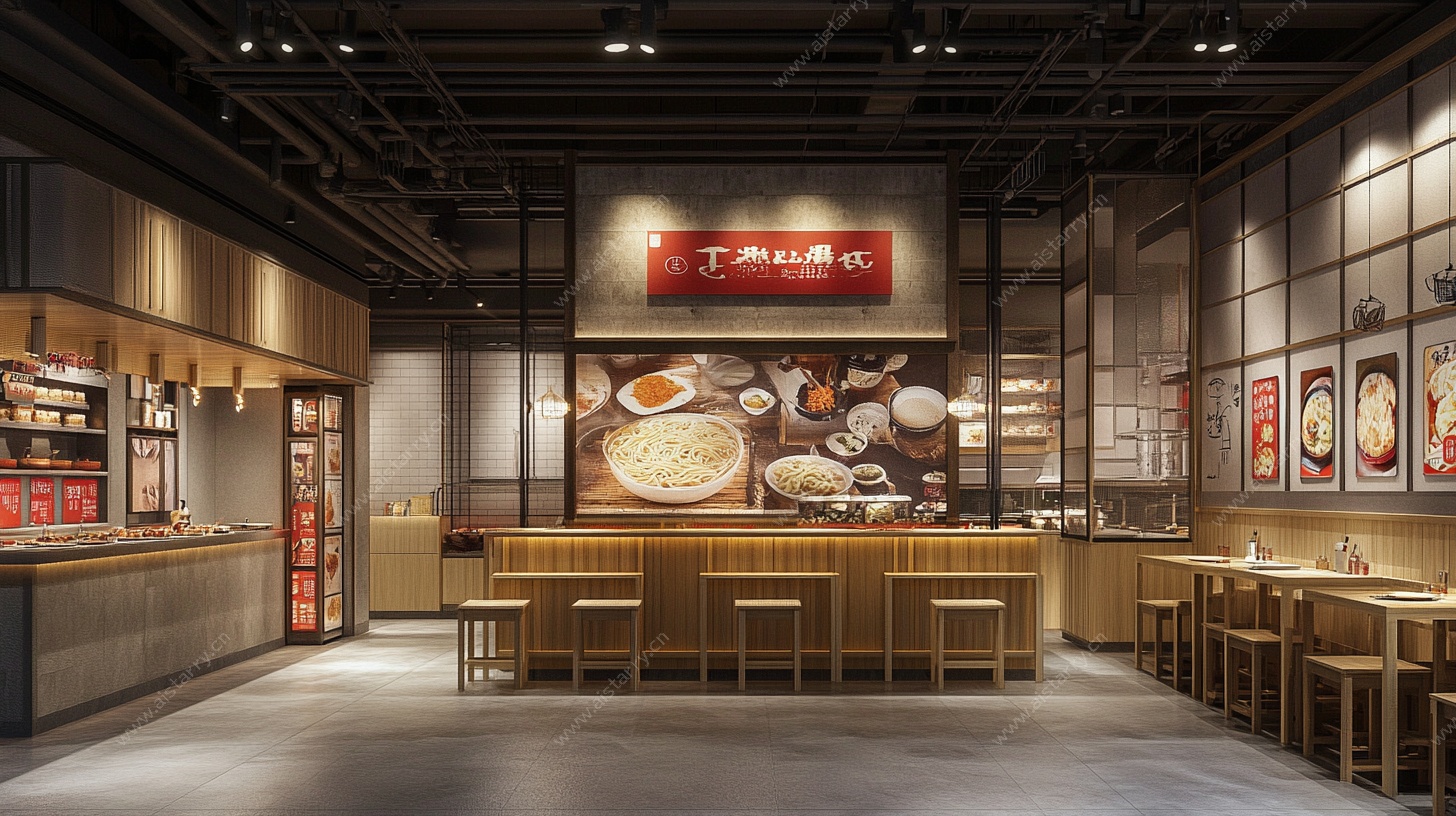 中式面馆室内装修效果图