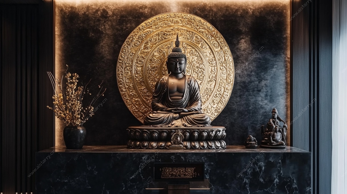 佛像禅意装饰摆件