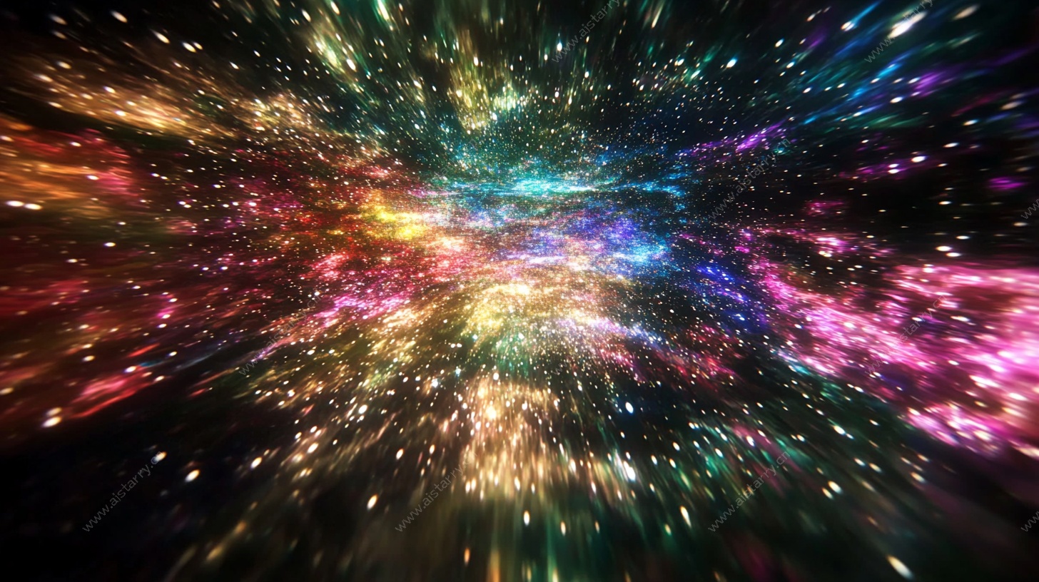 梦幻星际流光背景图