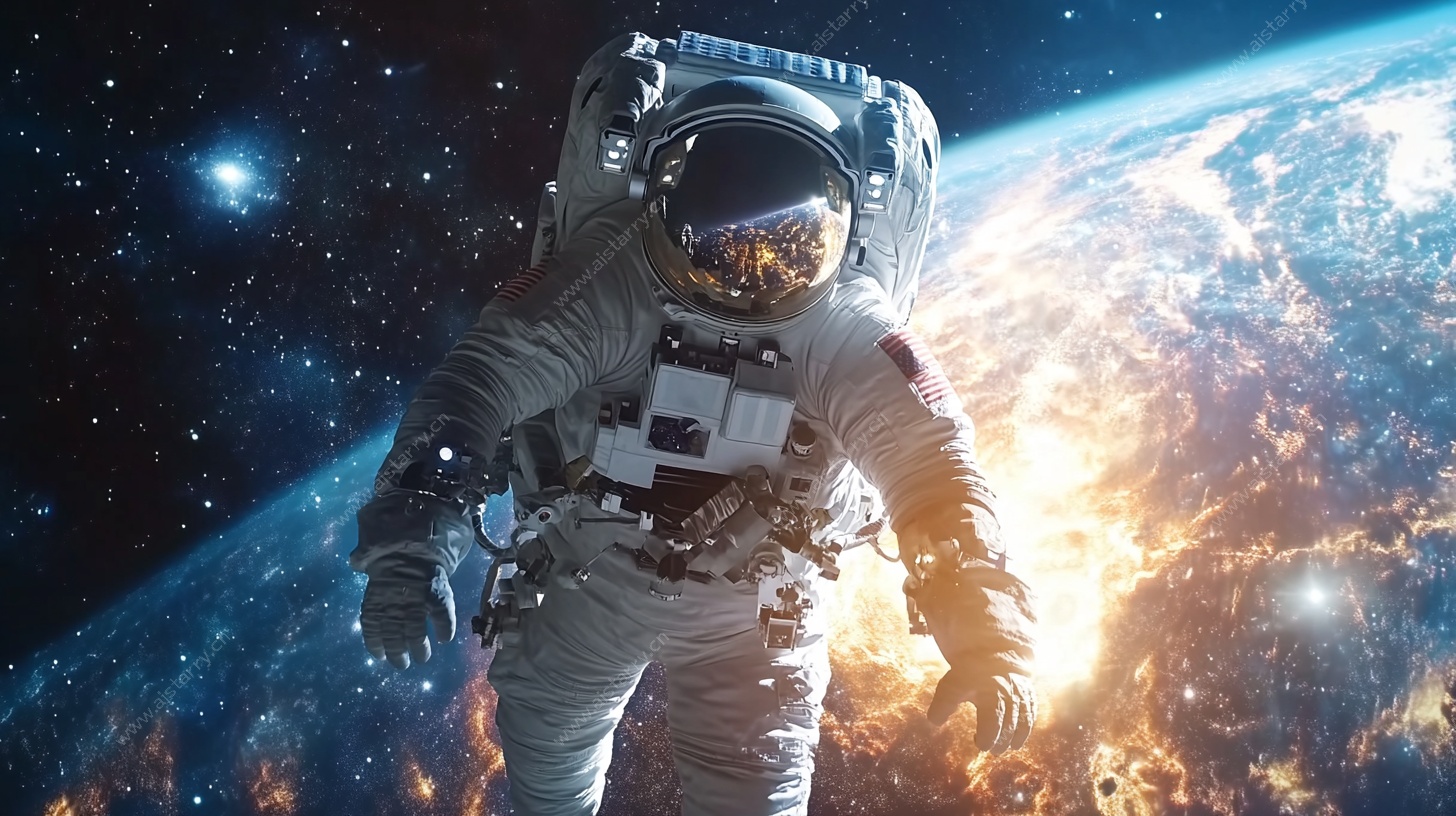 太空漫步的宇航员