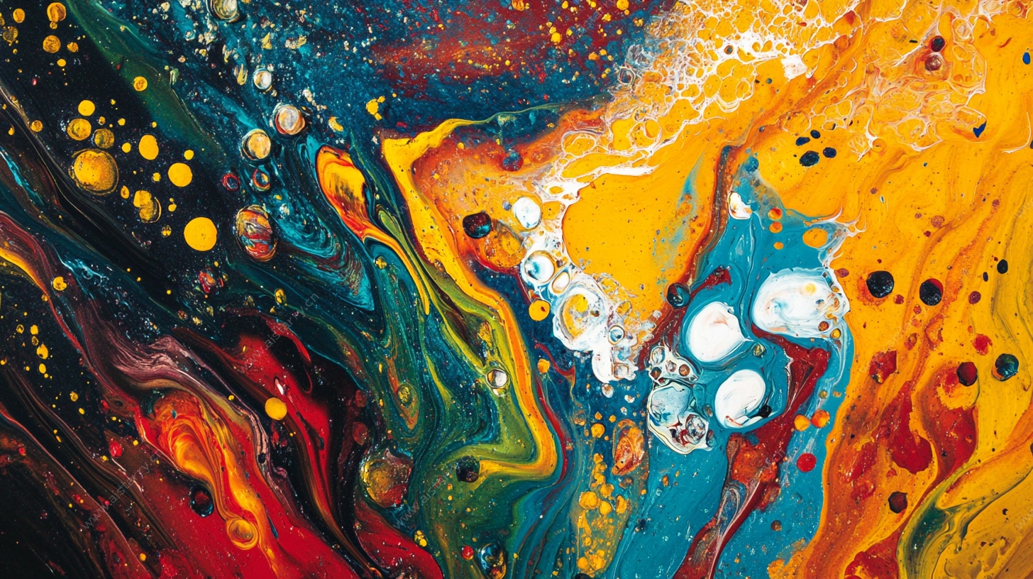 绚丽多彩流体艺术纹理图