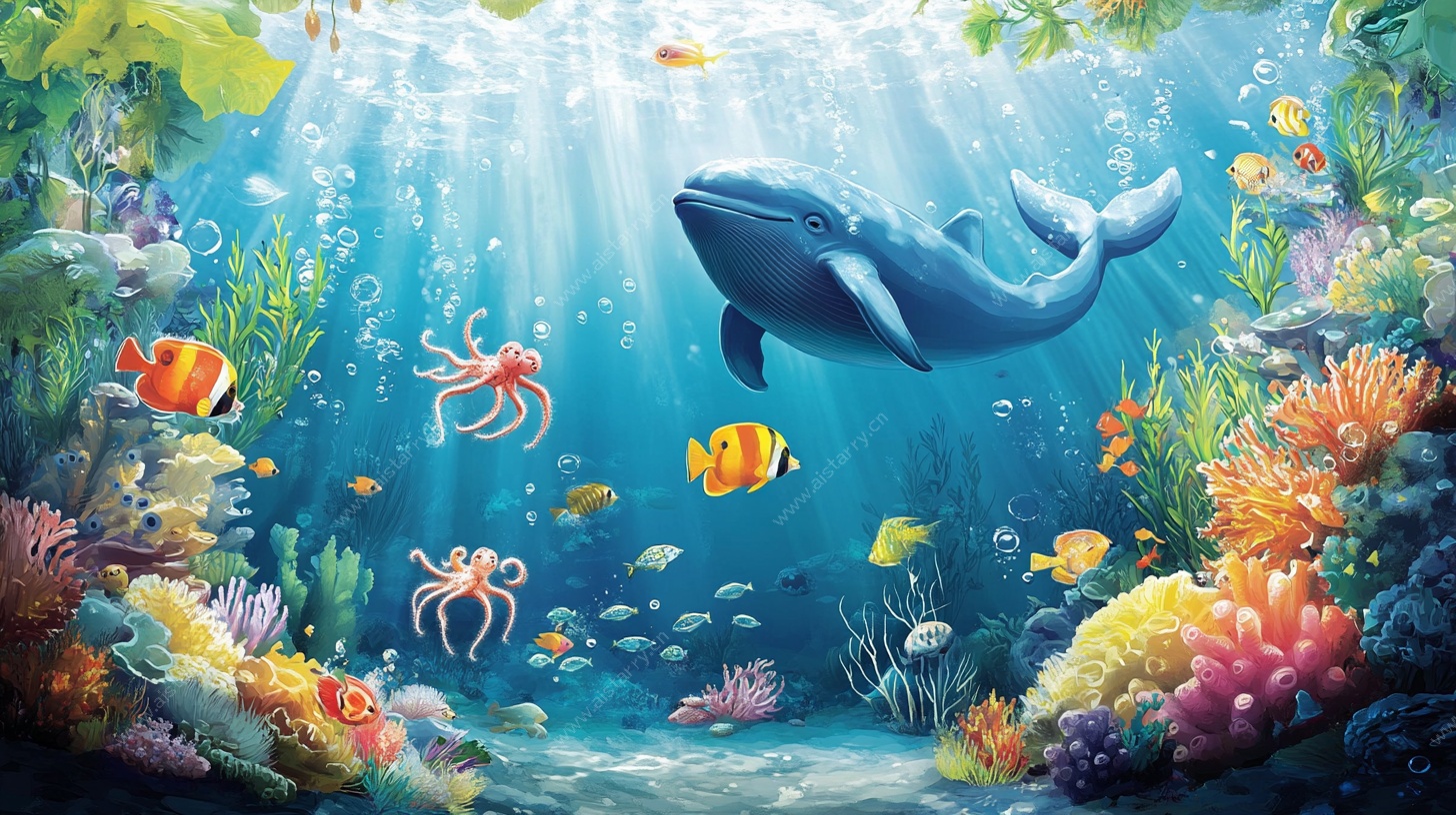 梦幻海底世界插画