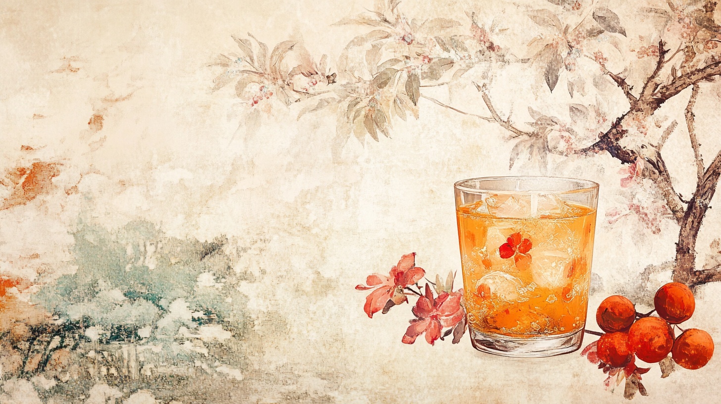 古风茶饮插画图