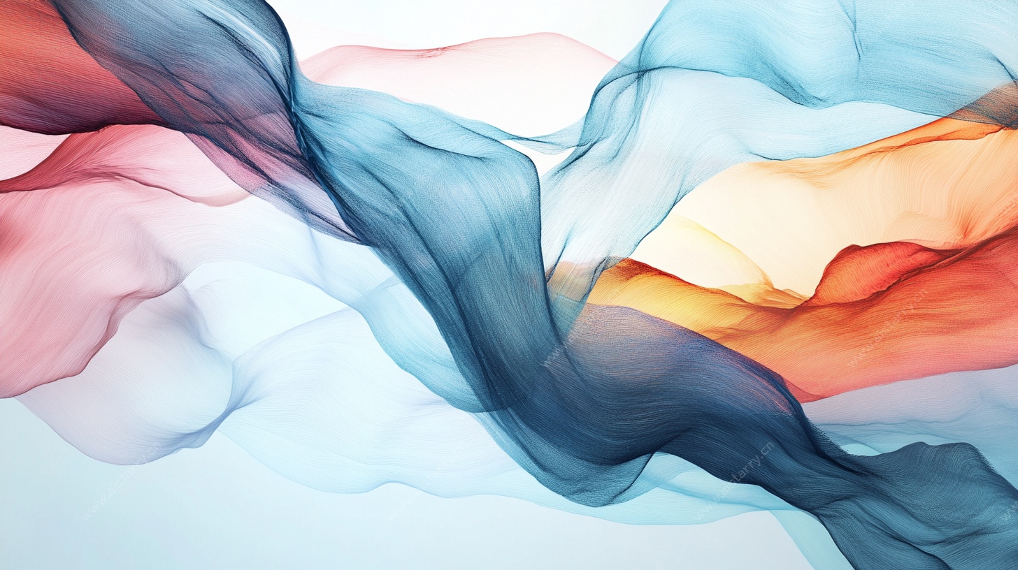 彩色飘逸烟雾抽象背景图