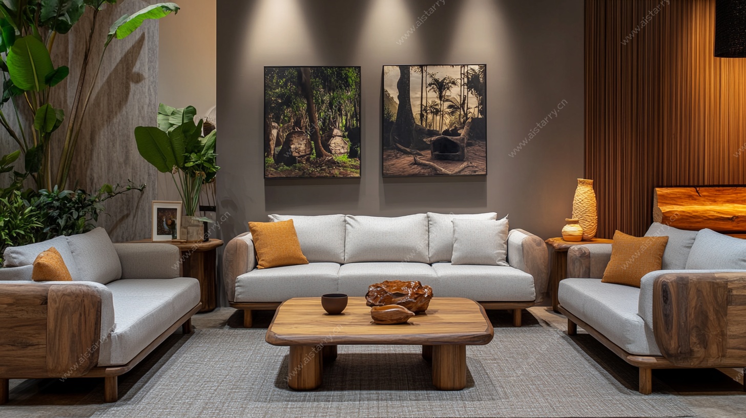 现代简约风客厅室内场景