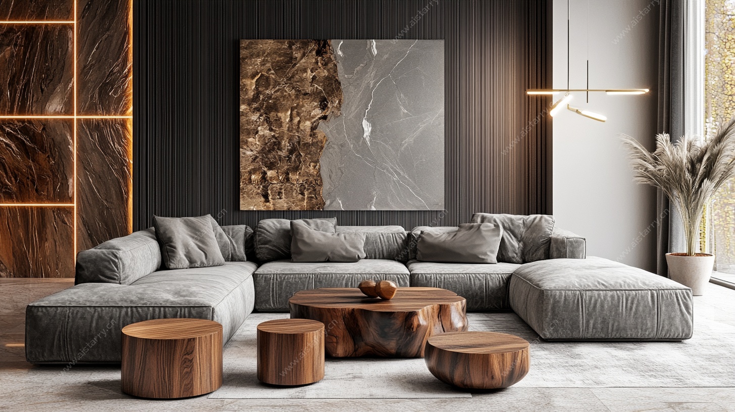 现代简约风客厅沙发组合