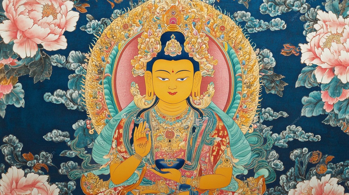 藏传佛教精美佛像绘画