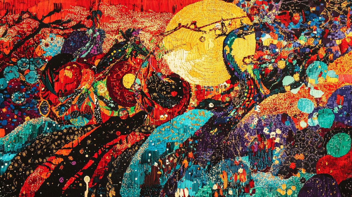 梦幻色彩抽象艺术画作