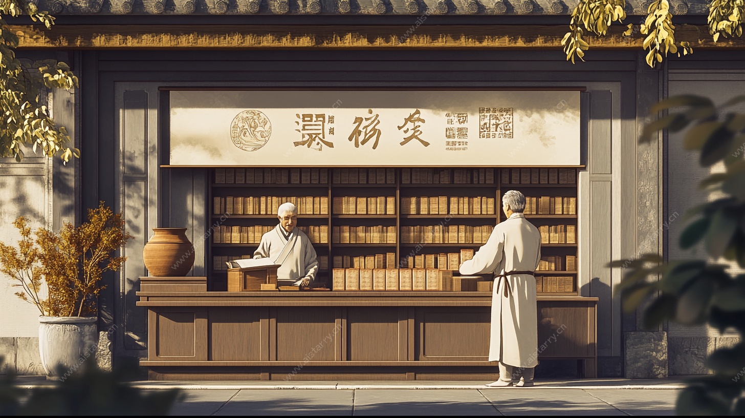 古代书肆场景