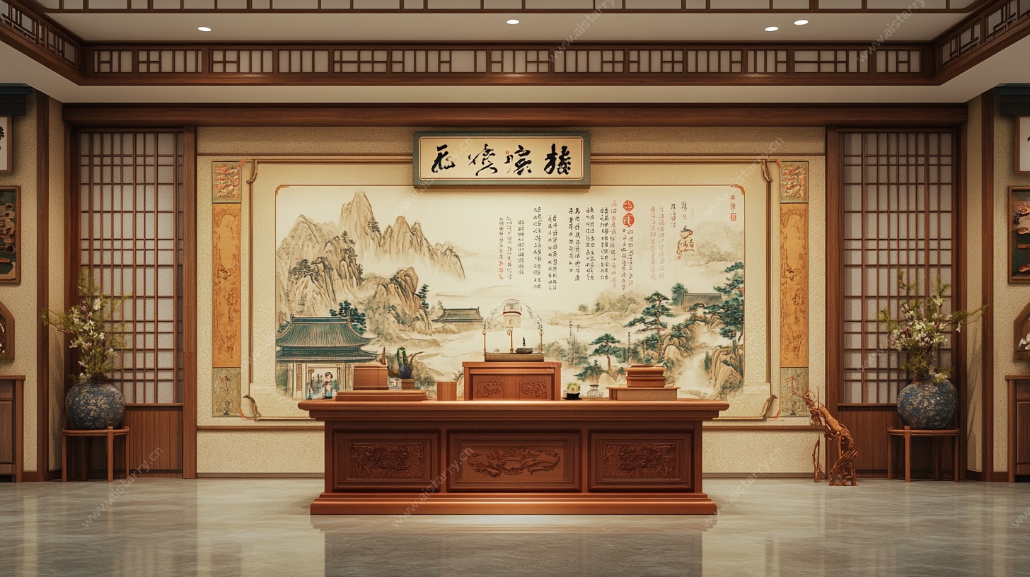 中式古典风格大气会客厅