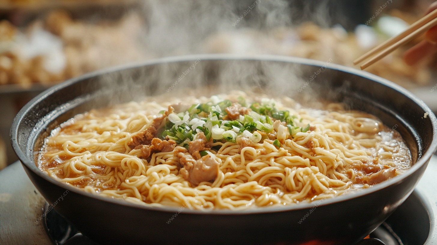 热气腾腾的美味泡面