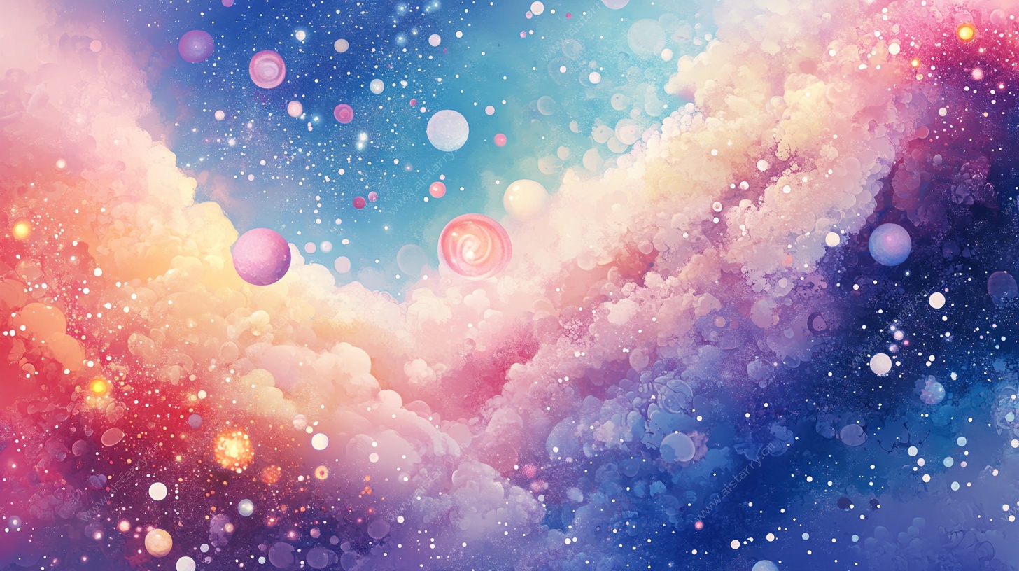 梦幻星云背景图