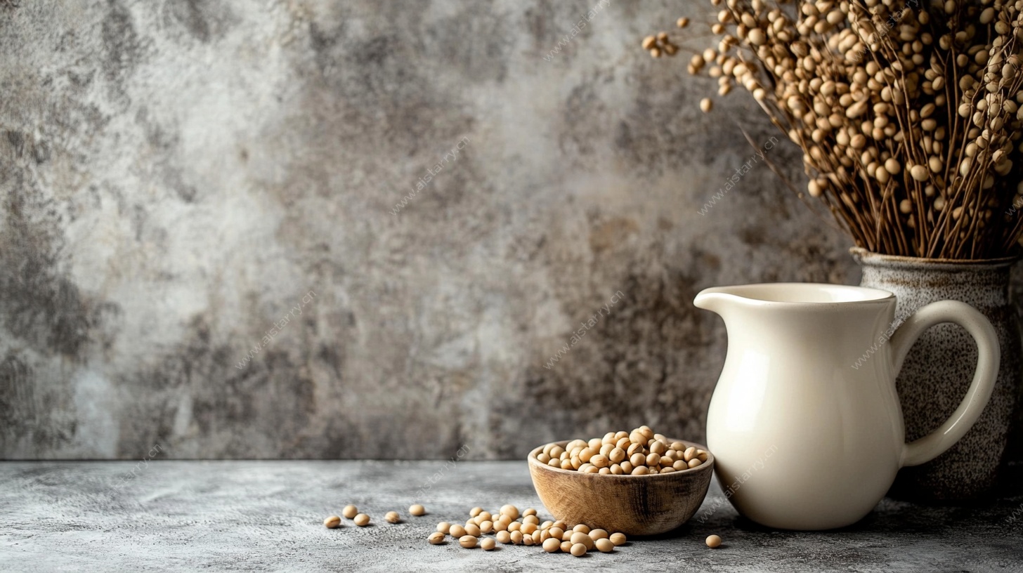 陶壶谷物静物图