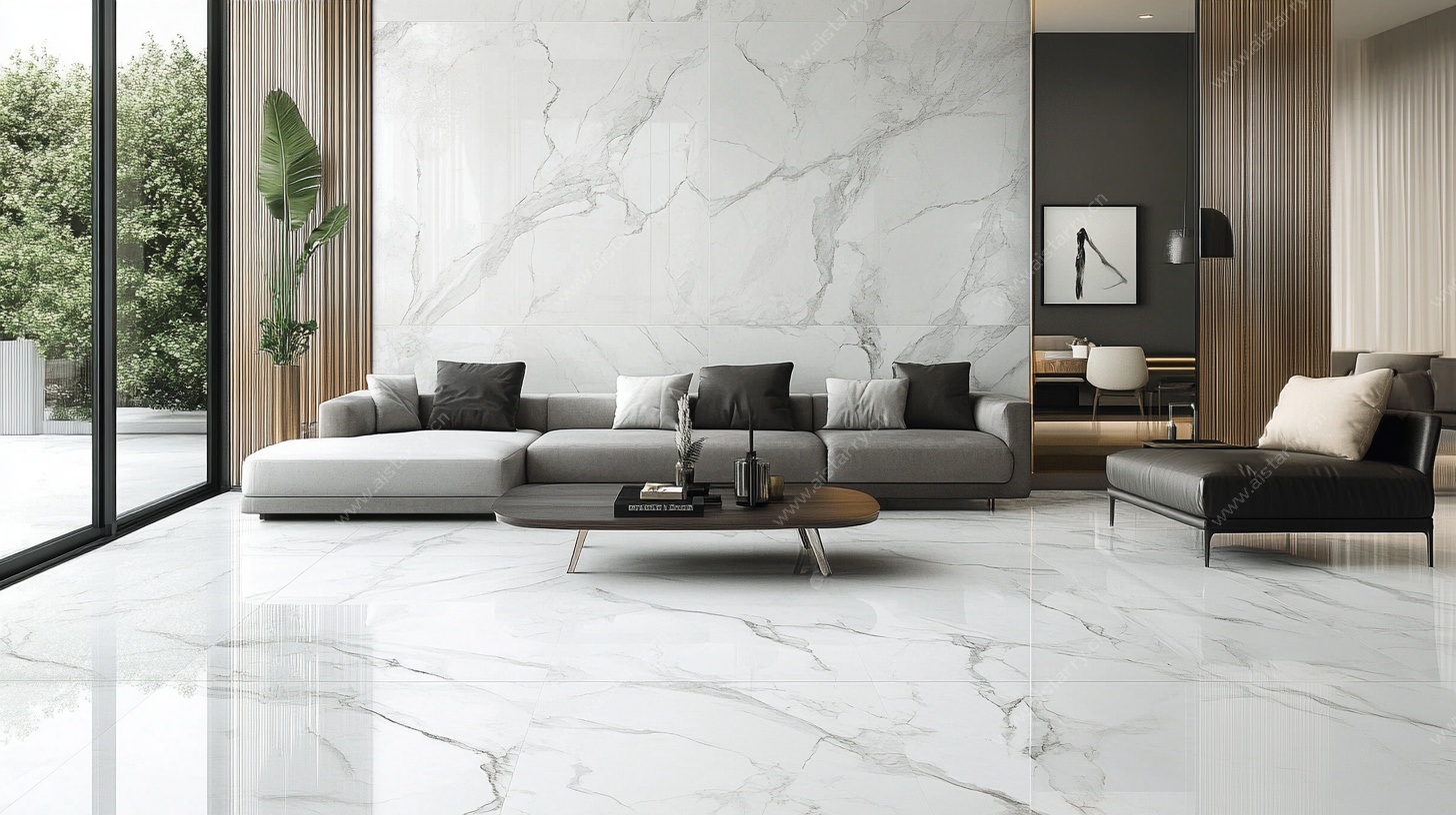 现代简约大理石客厅空间
