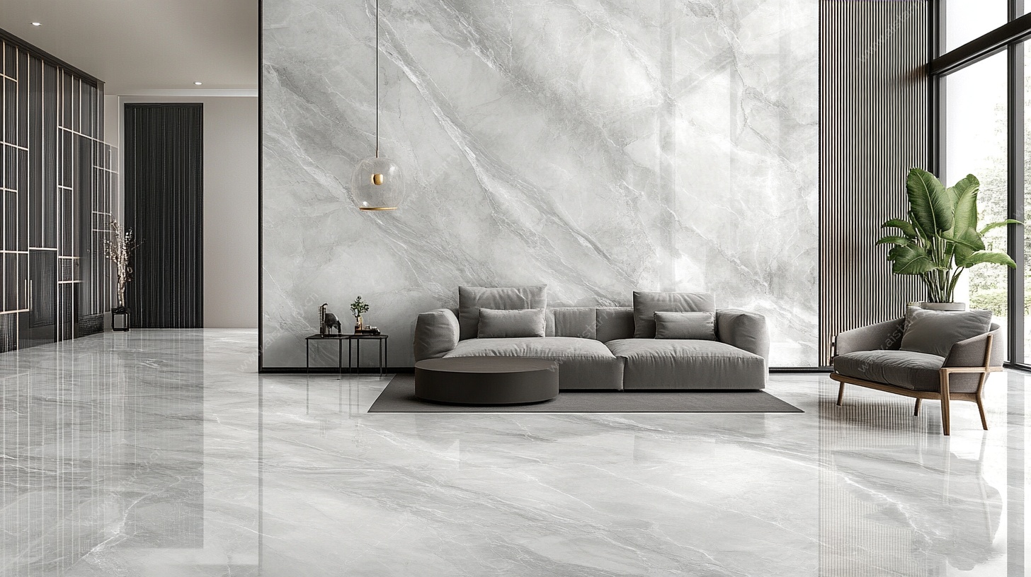 现代简约大理石客厅空间