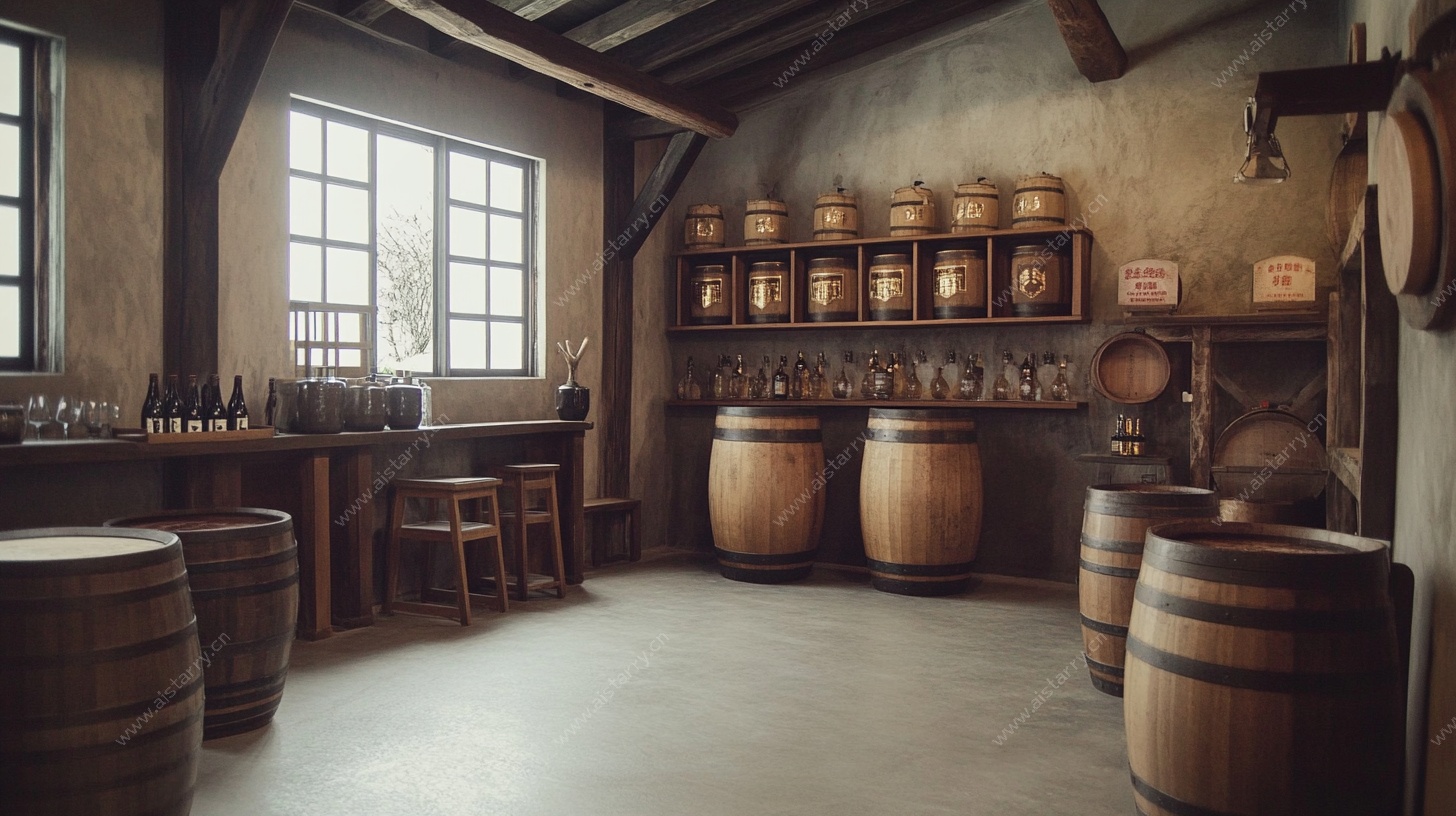 复古酒窖场景