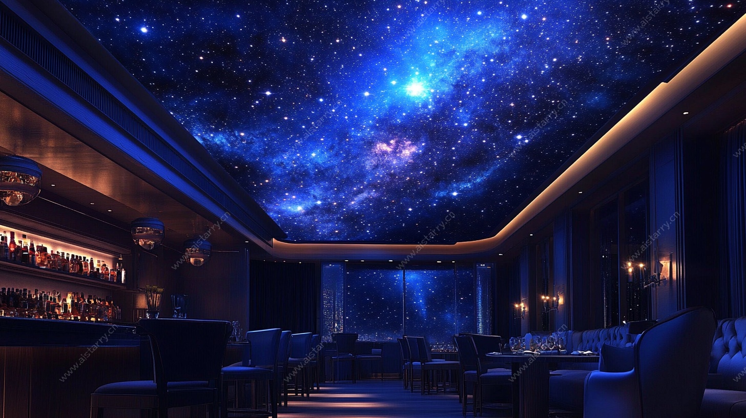 星空主题酒吧室内场景