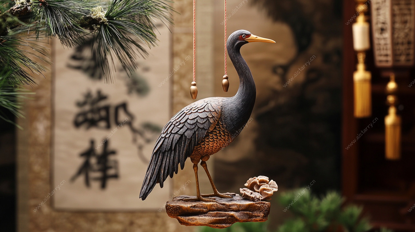 中式仙鹤摆件 古韵雅致