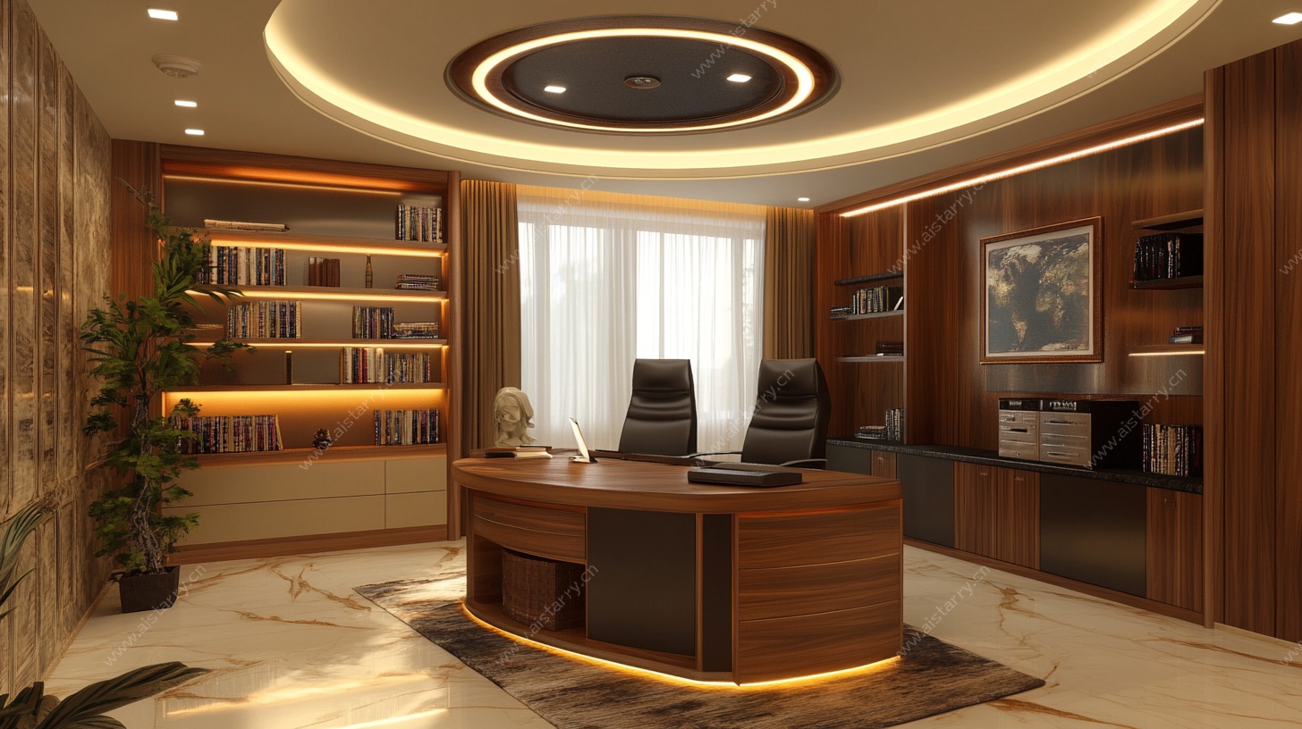 豪华现代风格老总办公室