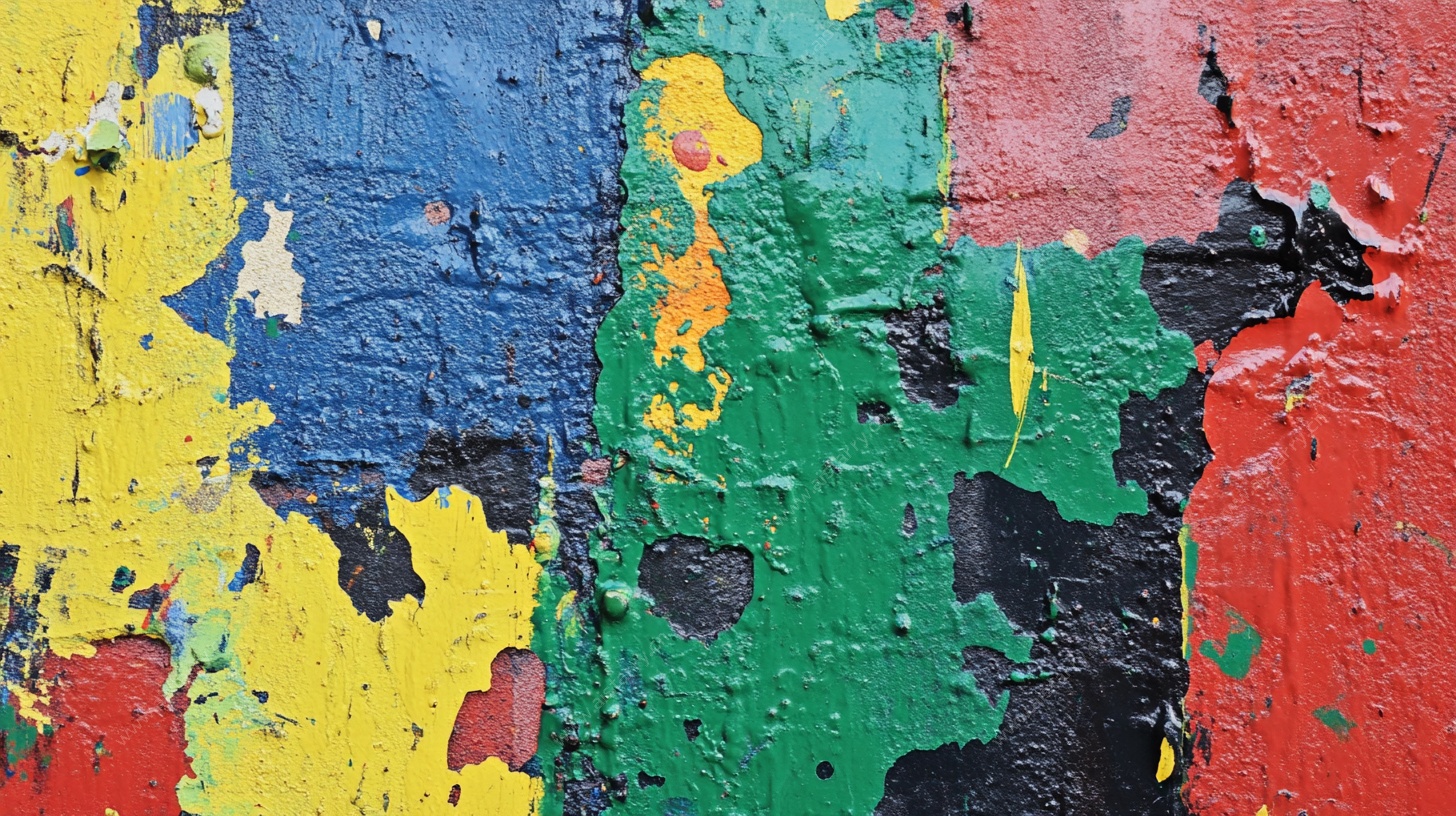 剥落彩色墙面纹理