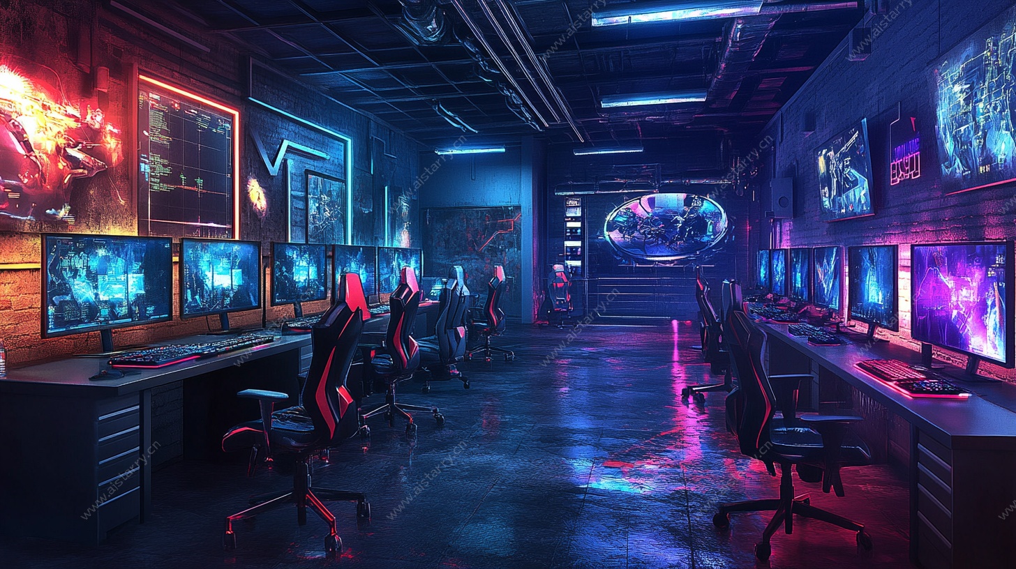 炫酷电竞室场景