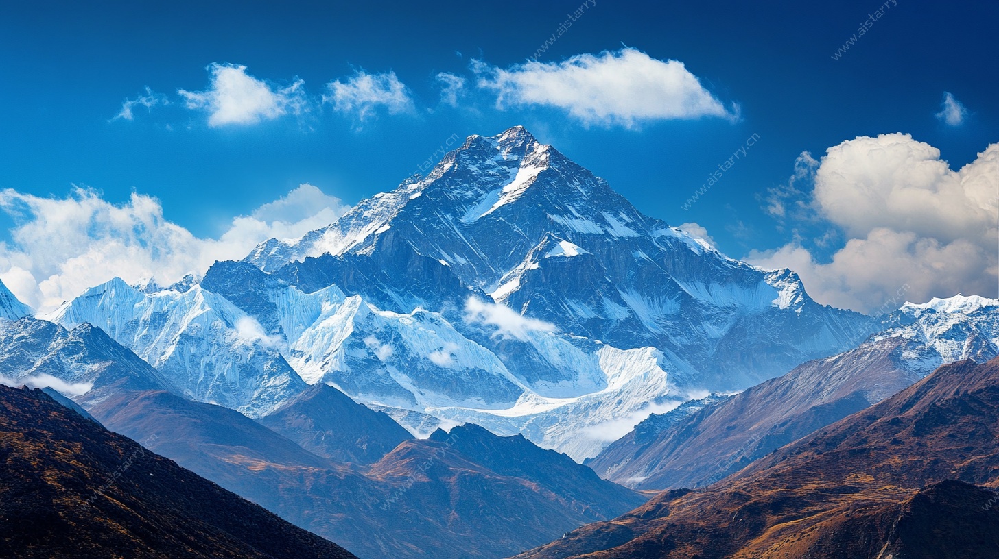 巍峨雪山壮丽景致