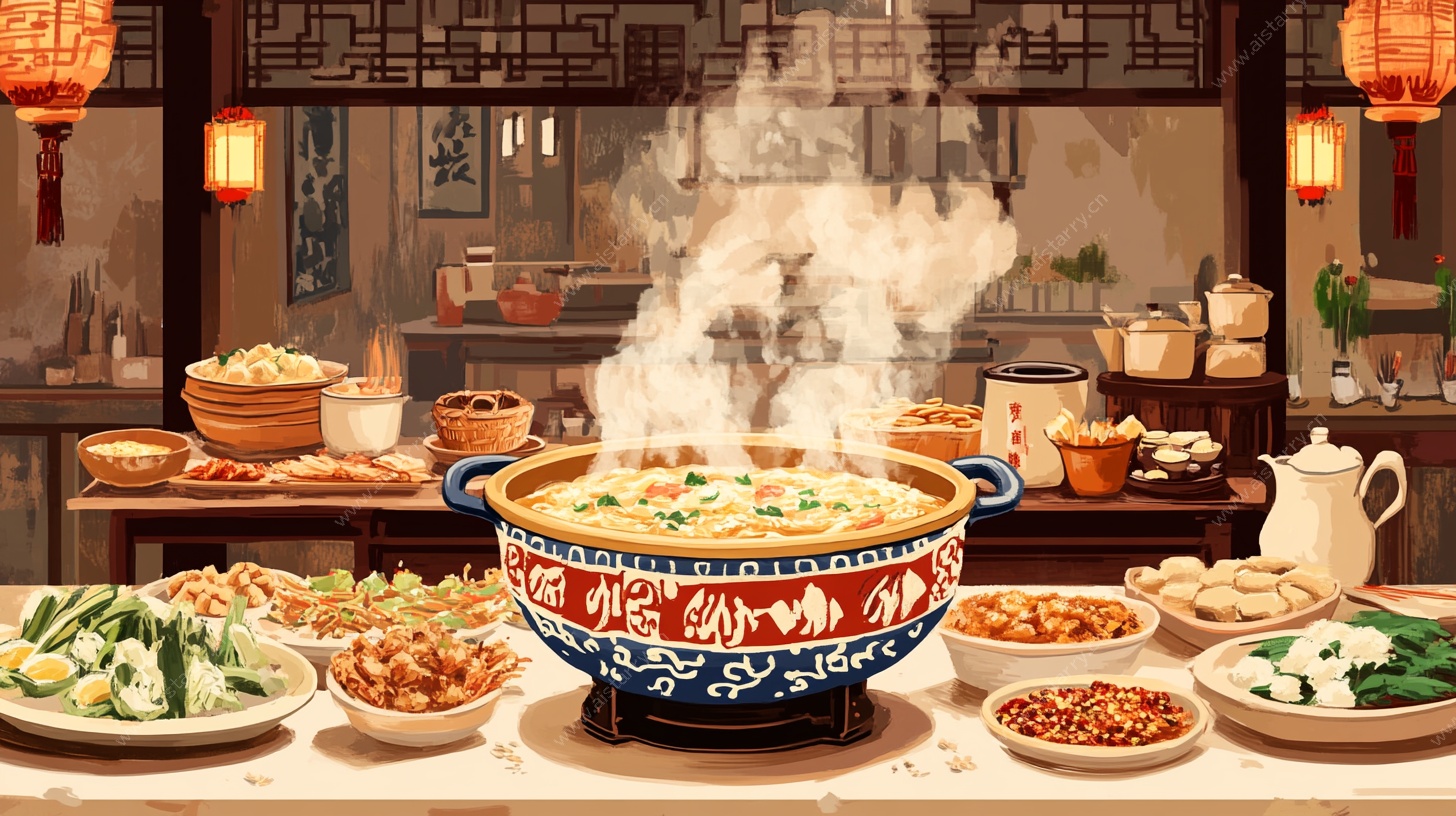 中式火锅盛宴场景