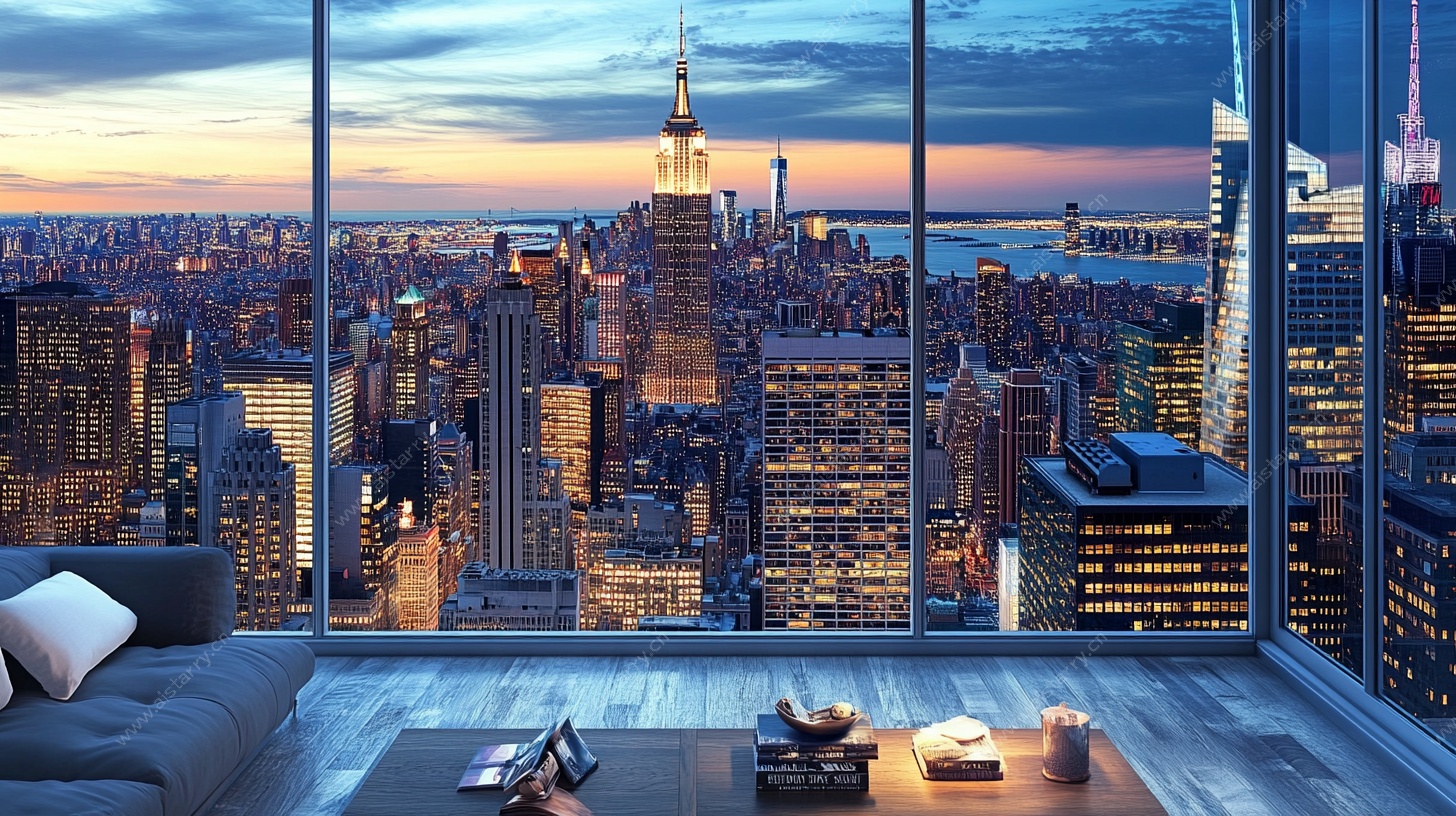 都市全景客厅景观