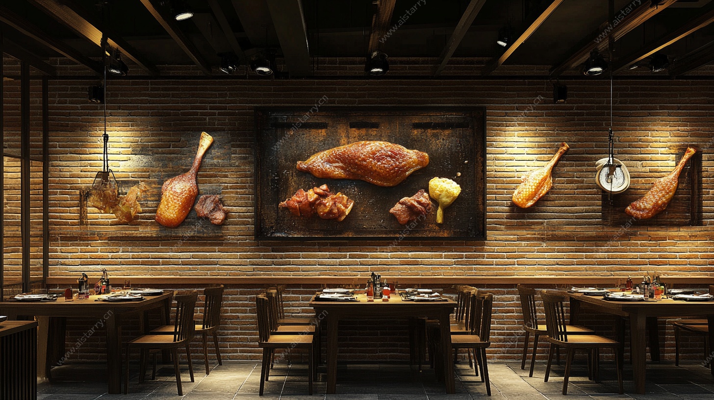 复古风烤肉餐厅室内设计