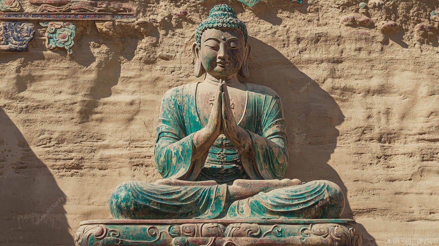 坐佛造像 古朴庄严之美
